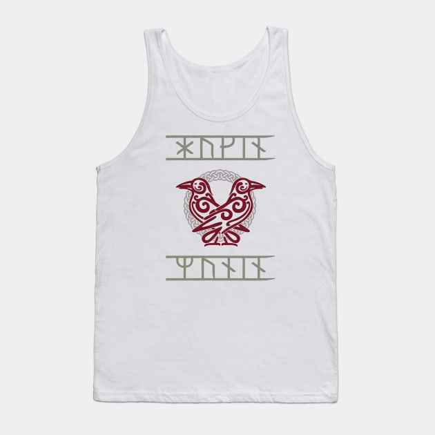 Odin's Ravens Huginn & Muninn | Norse Mythology Tank Top by Time Nomads